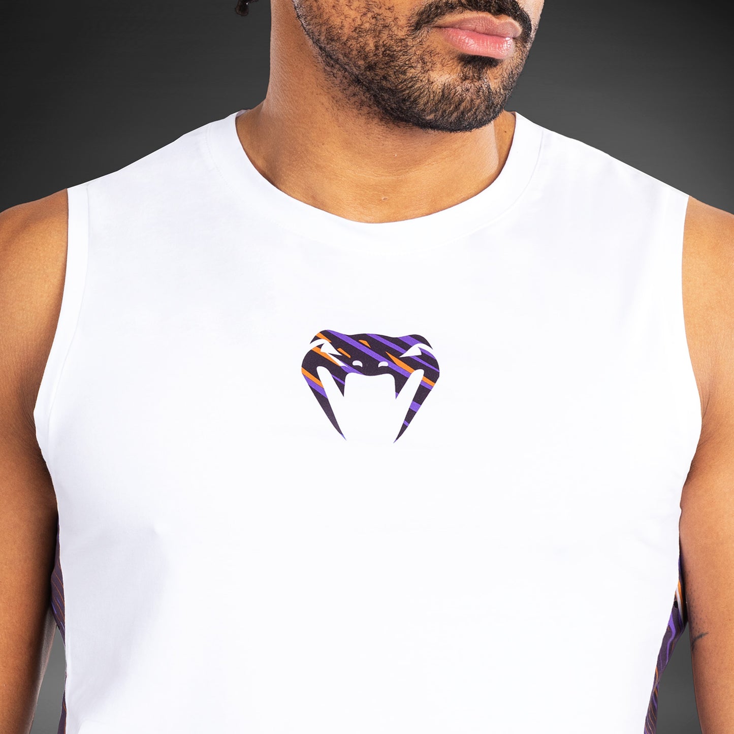 Venum Rapid Heren Tanktop - Wit/Dieppaars
