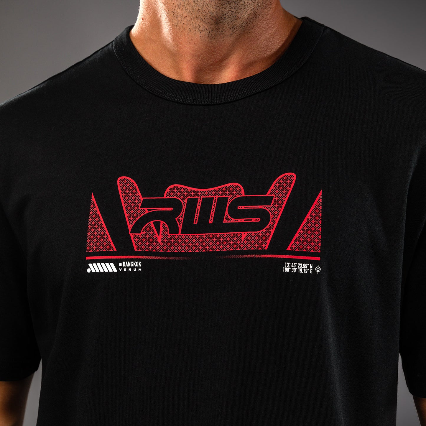 Venum x RWS 2.0 T-shirt – Zwart/Rood