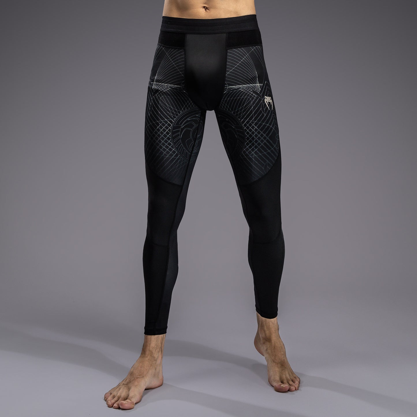 Venum G-Fit Air Compressie Leggings Heren - Diepzwart / Woestijnzand
