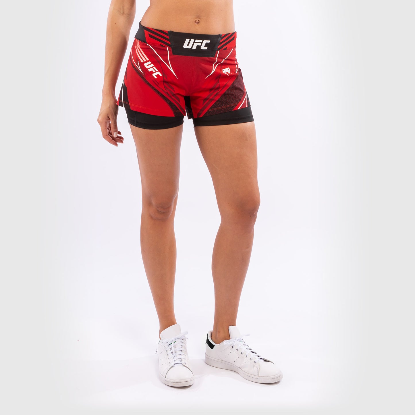 UFC Venum Authentic Fight Night Damesshorts - Short Fit - Rood