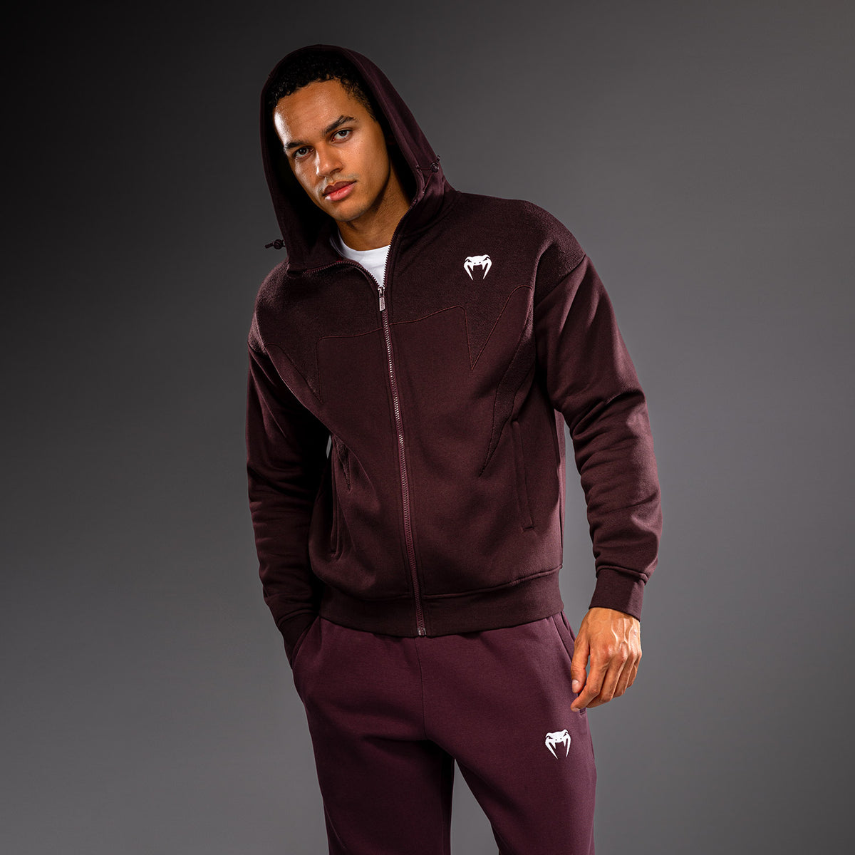 Venum Attack Fleece & Weave Trainingsjack - Bordeauxrood