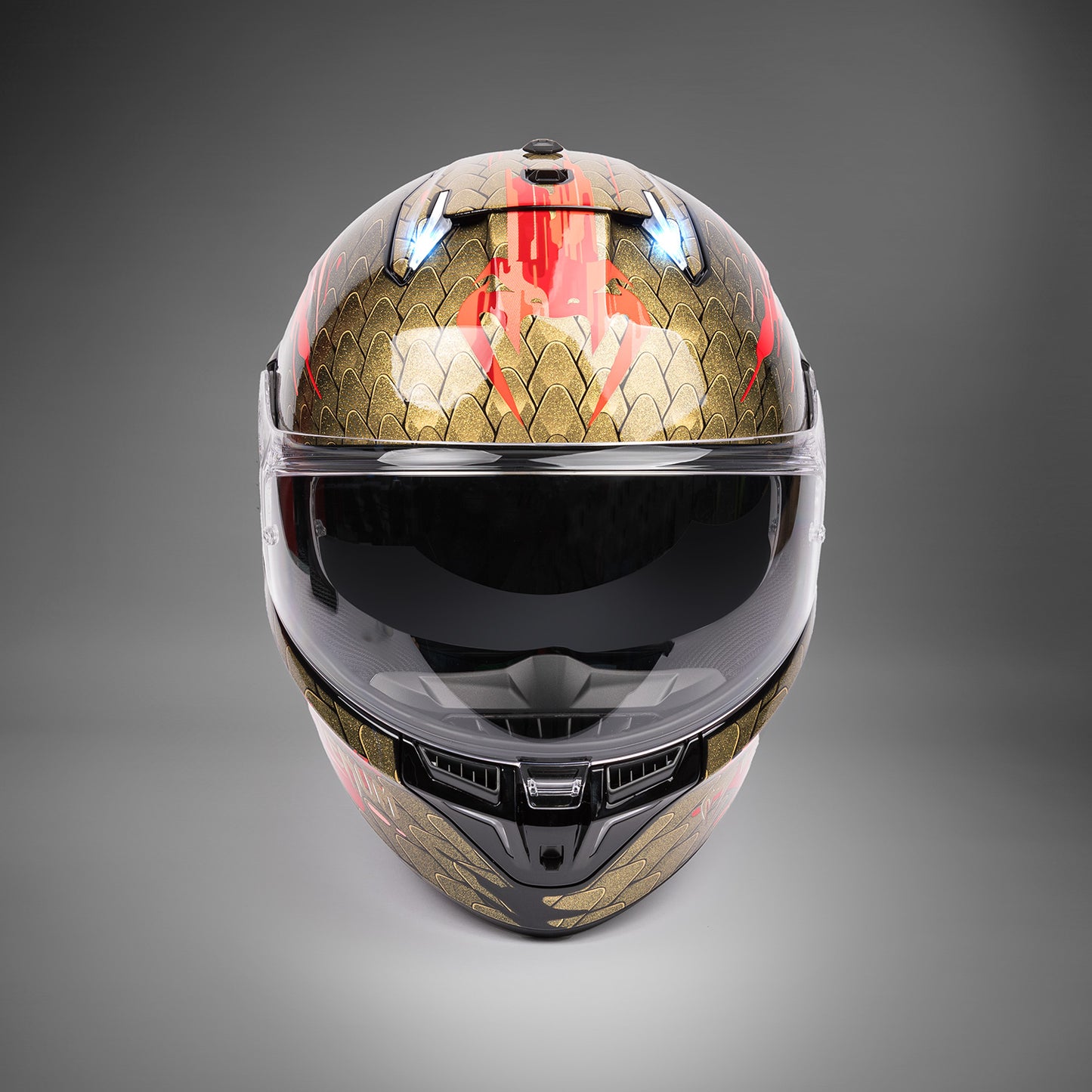 Venum x Shark SKWAL i3 Motorhelm - Rood/Goud