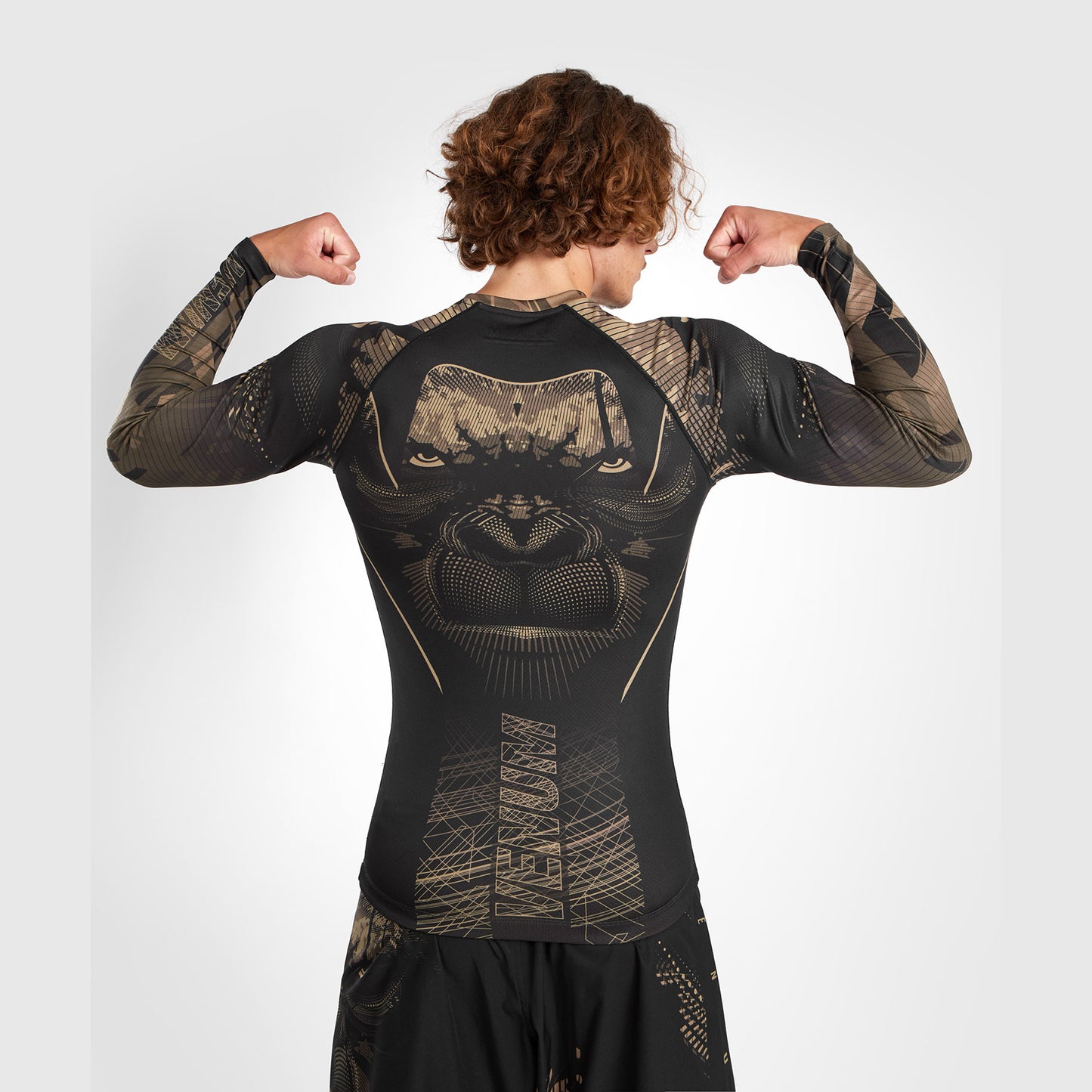 Venum Gorilla Jungle Rashguard Lange Mouwen - Zwart/Zand