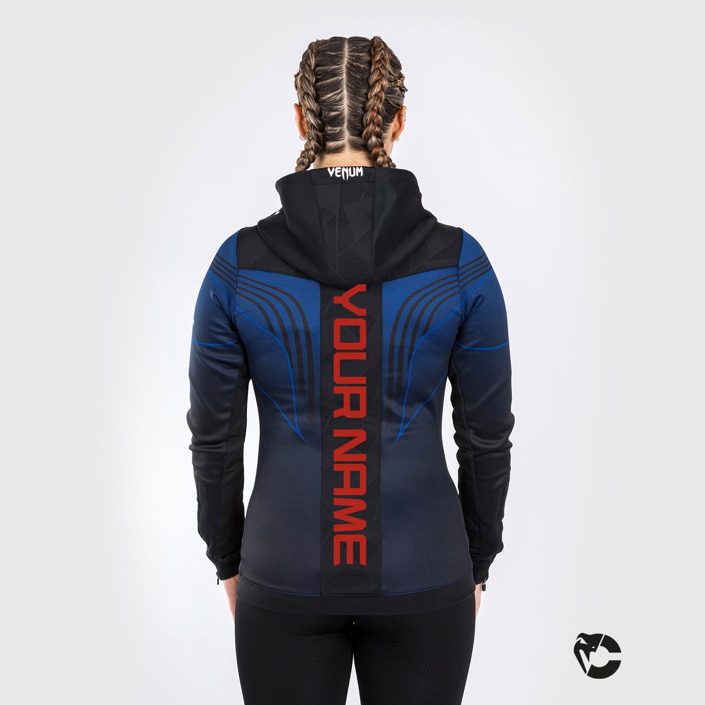 UFC Venum Authentic Fight Night 2.0 Walkout-hoodie voor dames - Midnight Edition