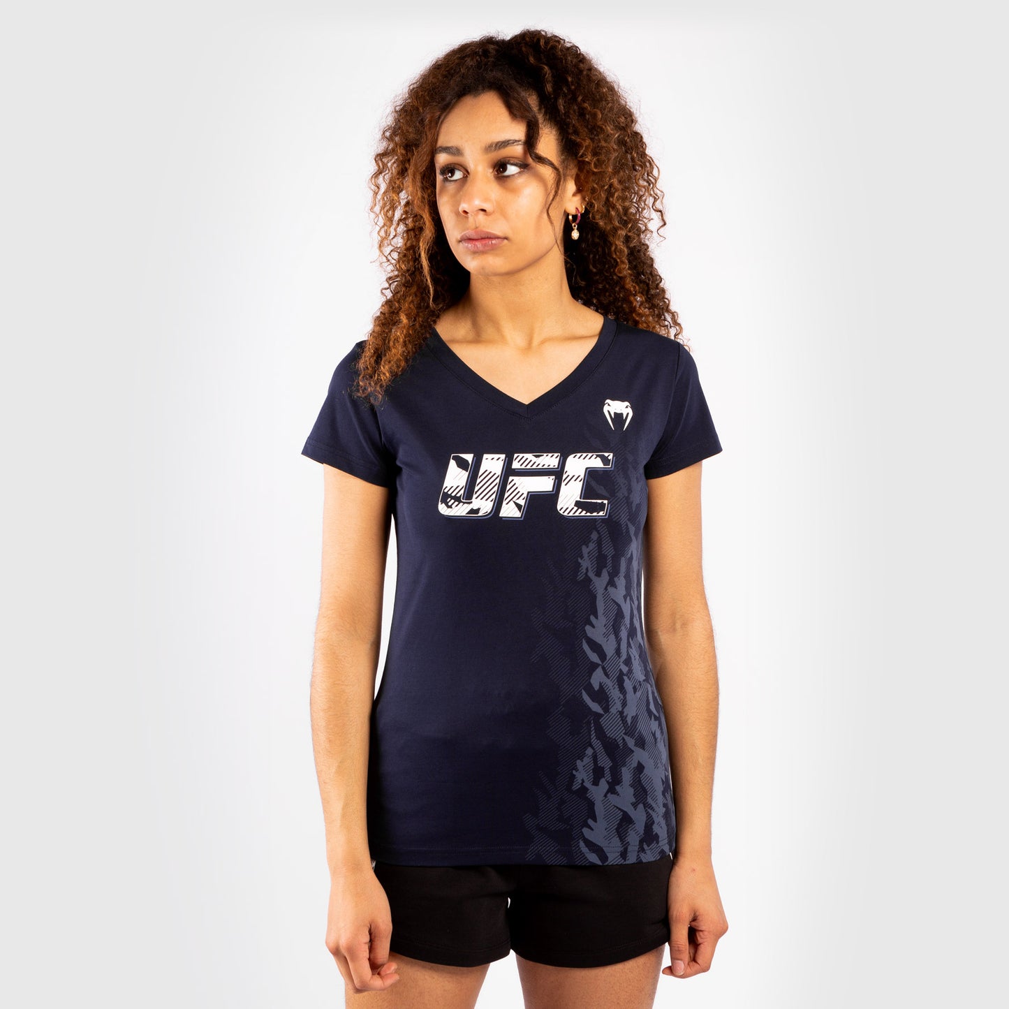 UFC Venum Authentic Fight Week T-shirt met korte mouwen voor dames - Marineblauw