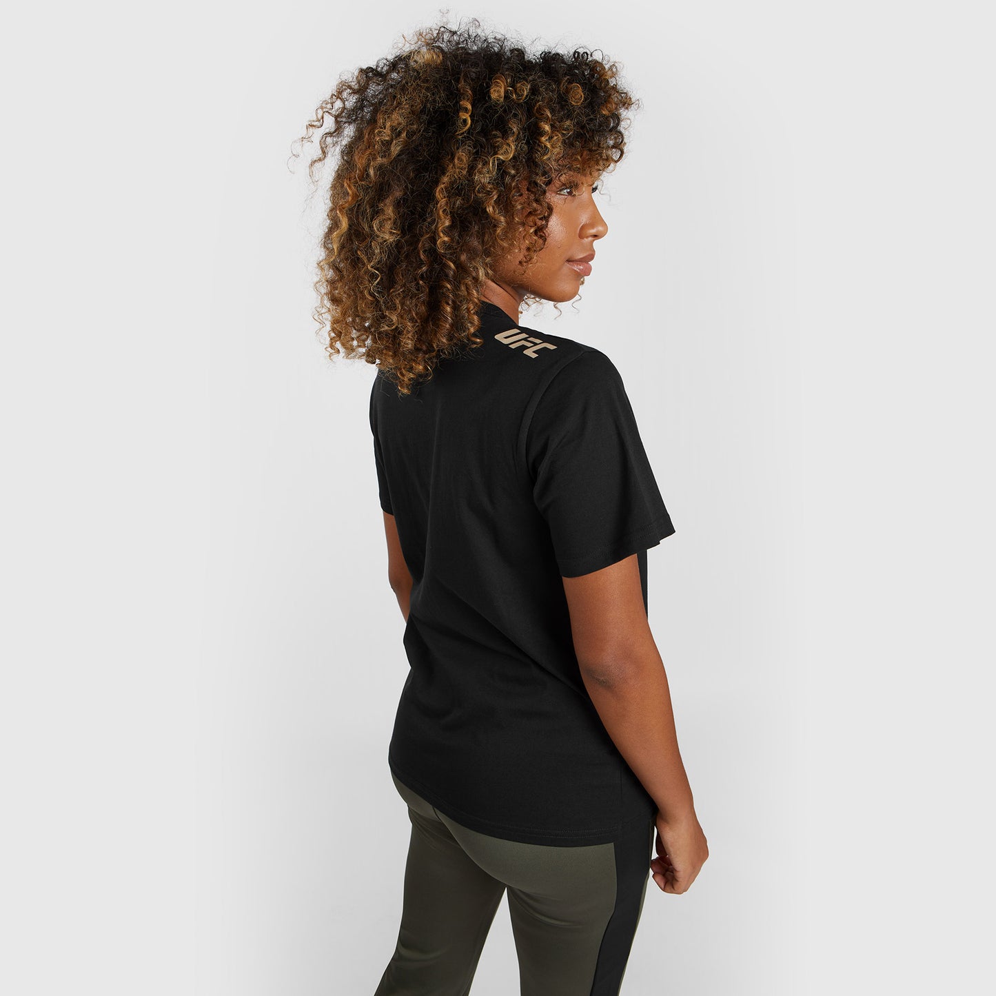 UFC Adrenaline by Venum Fight Week Katoenen dames-T-shirt met korte mouwen - Zwart