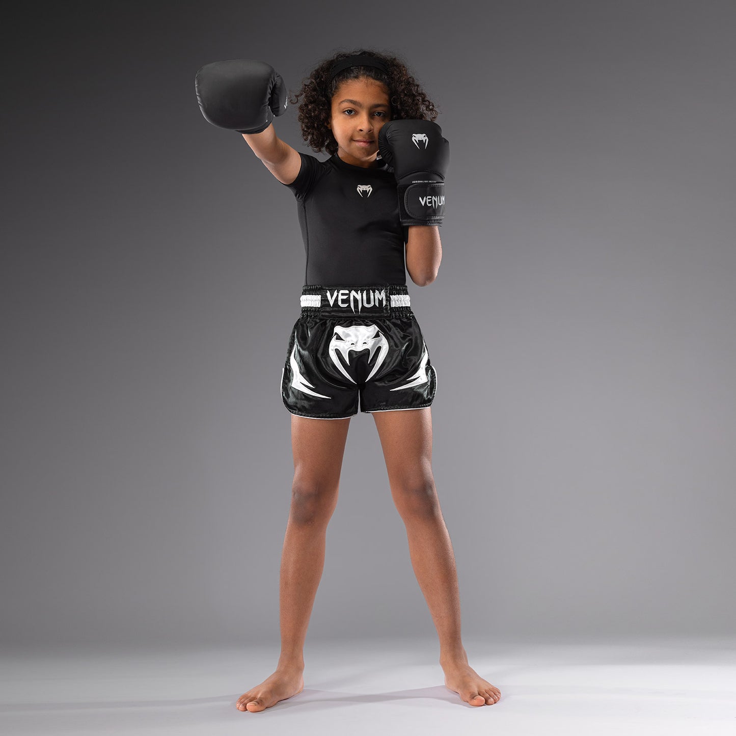 Venum Inferno Thai Shorts voor Kinderen - Zwart