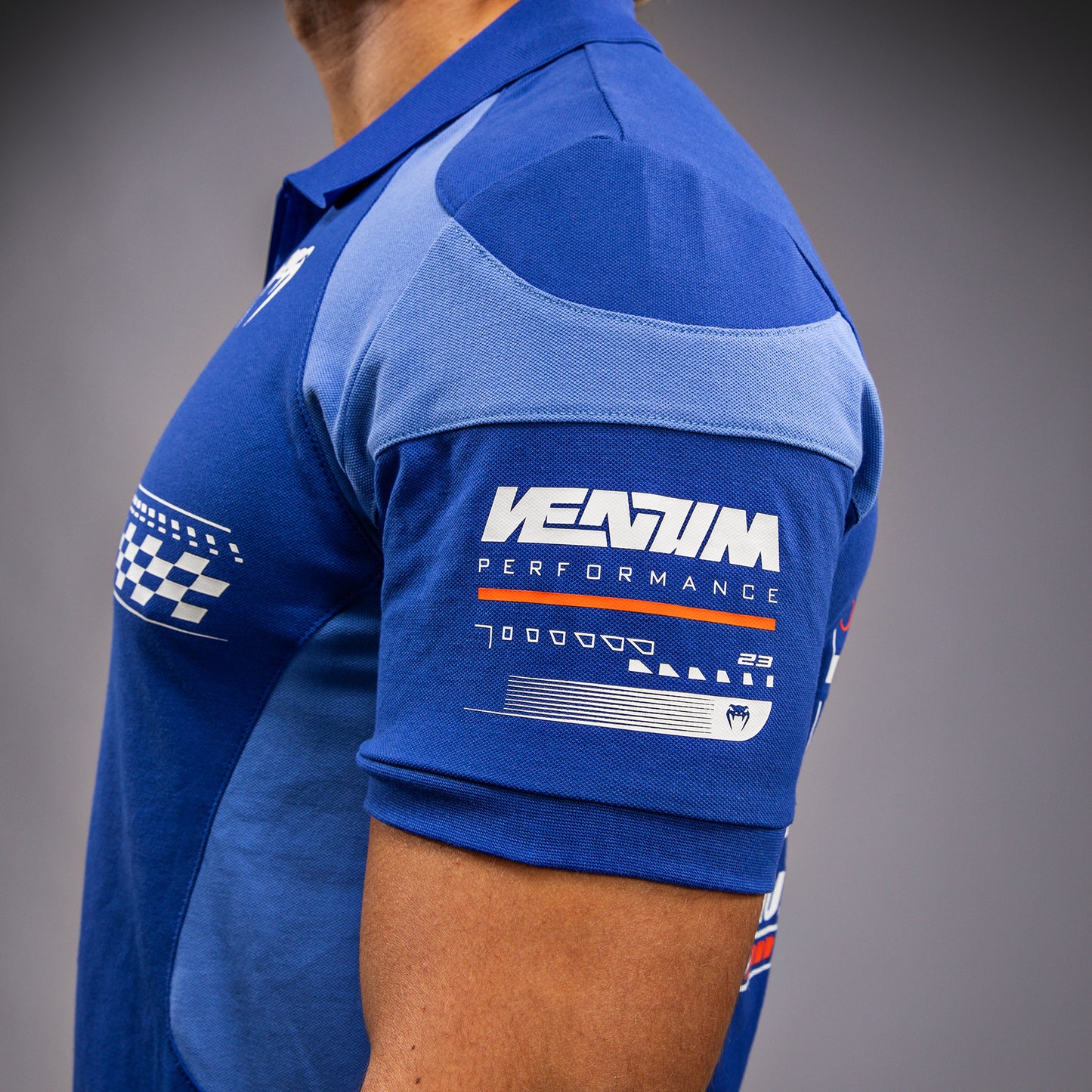 Venum Motorsport Katoenen Polo - Koninklijk Blauw
