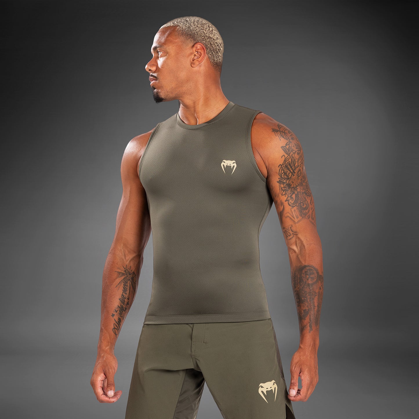 Venum Contender Heren mouwloze beschermer - Khaki