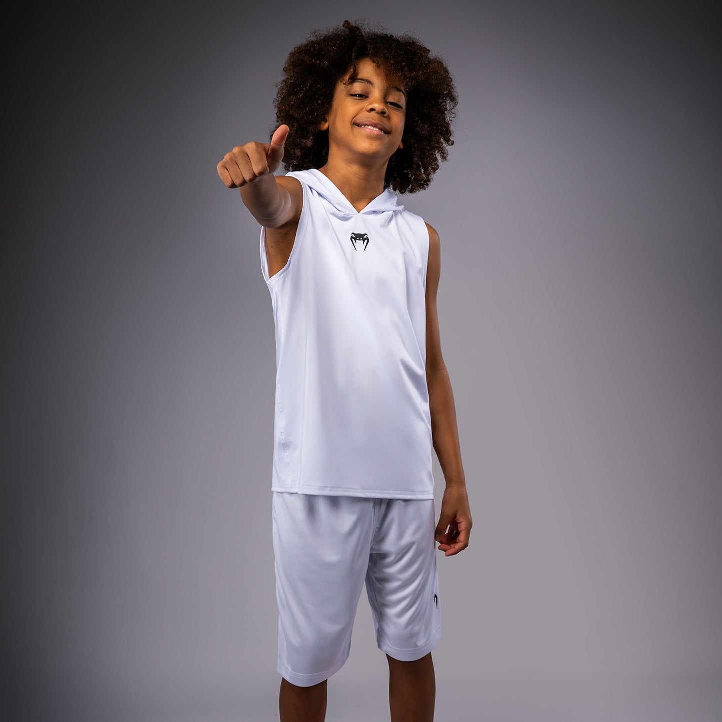 Venum Elite Mouwloos Dry Tech Hoodie voor kinderen - Wit
