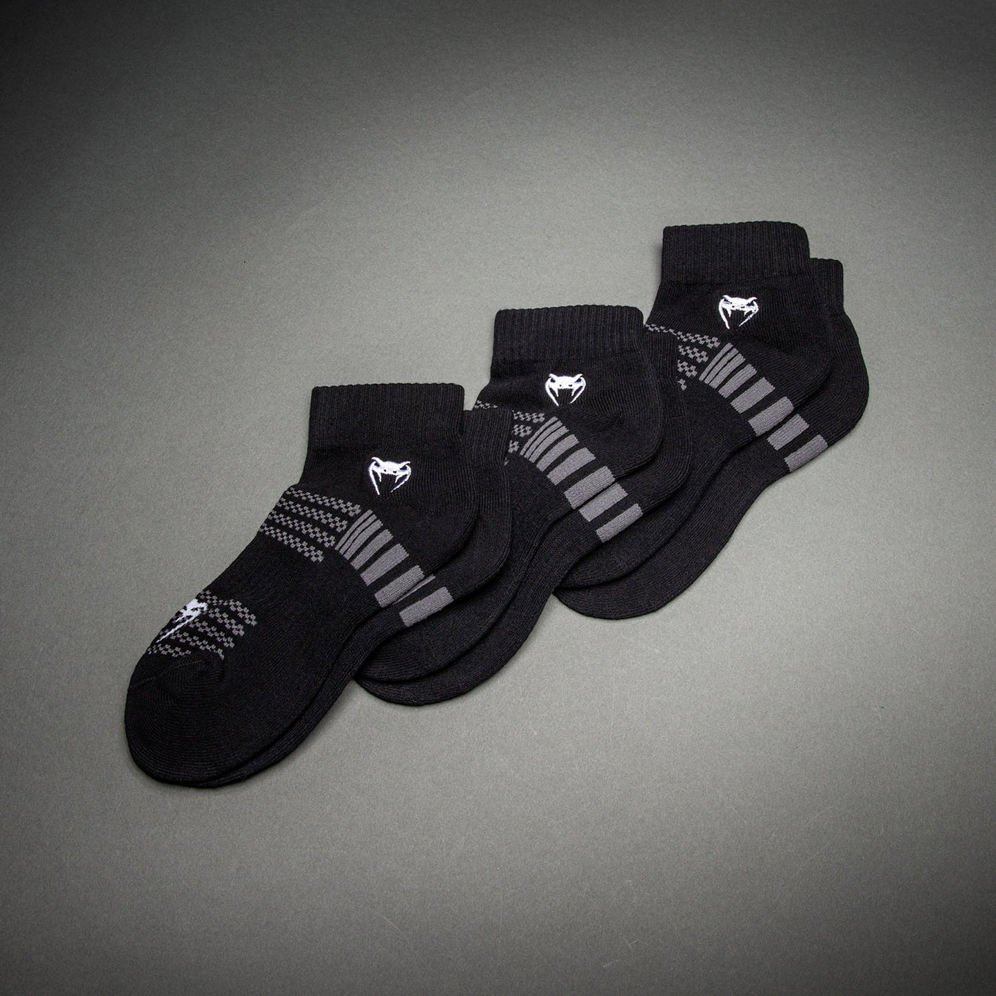 Venum Vector Enkel­sokken 3-pack - Zwart/Grijs