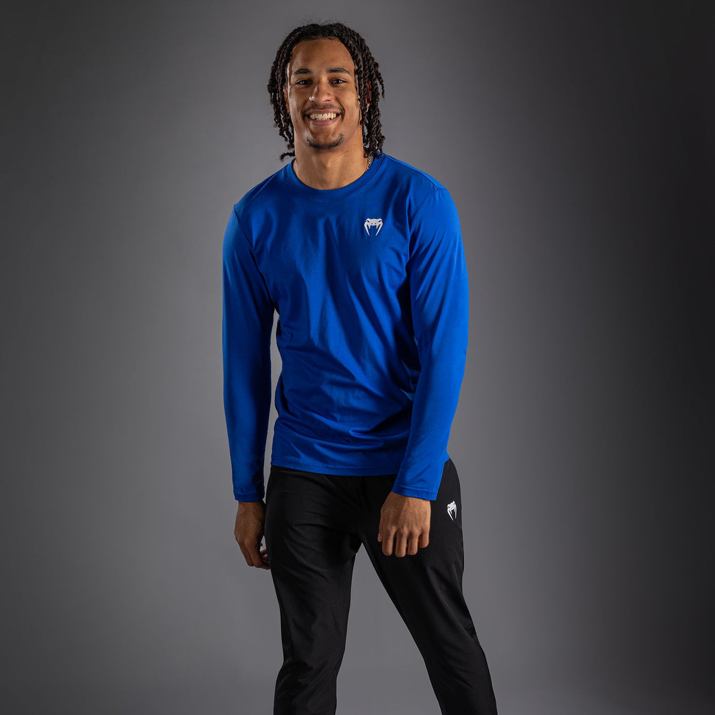 Venum Lineup T-shirt met lange mouwen - Blauw/Wit