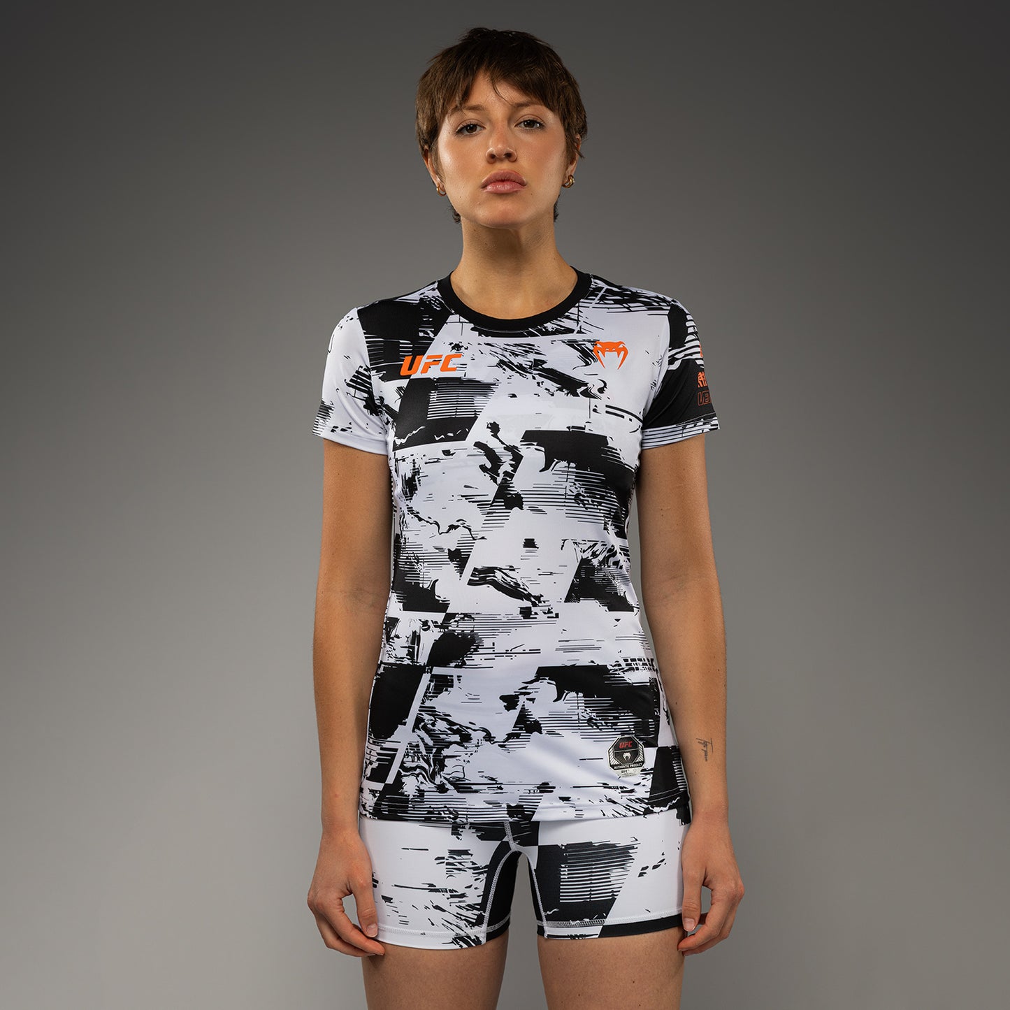 UFC Zenith by Venum Authentic Fight Week Performance T-shirt Korte Mouw Dames - Wit