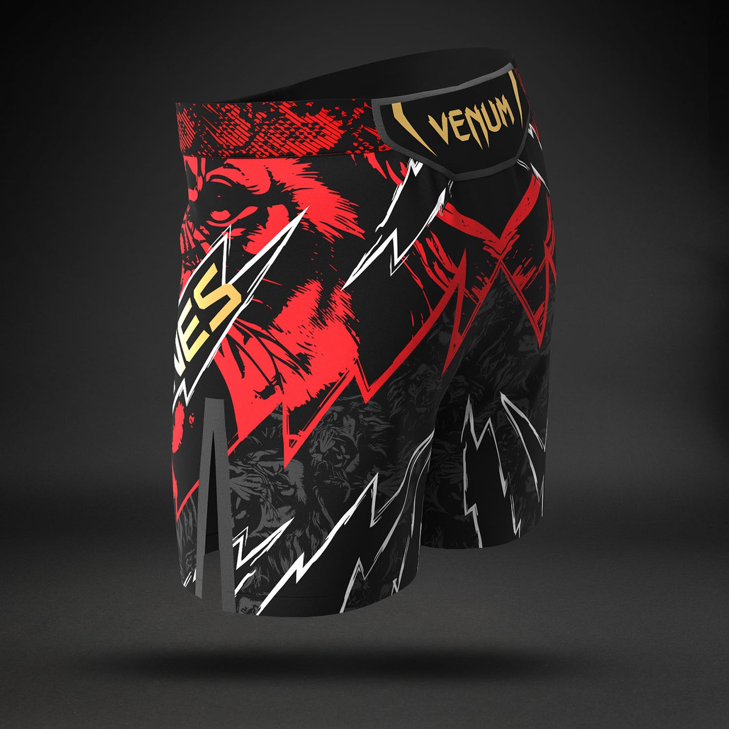 UFC Unrivaled by Venum Jon Jones Mannen Short Fit Fight Short - Rood