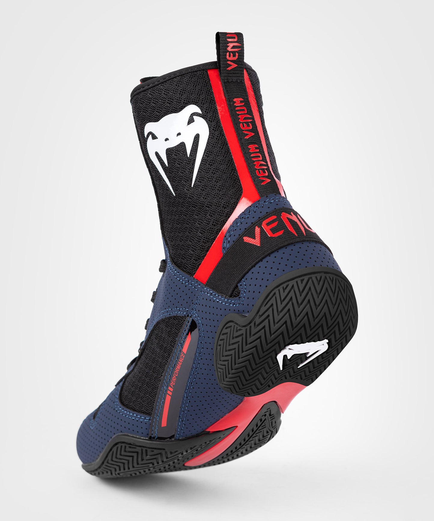 Venum Elite Boksschoenen - Navy/Zwart/Rood