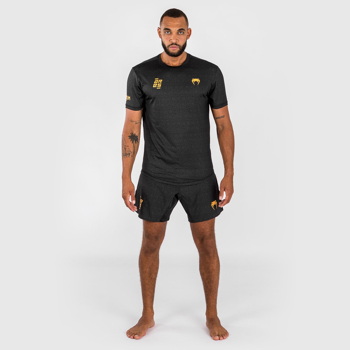 Venum x Ares Heren Dry-Tech Shirt - Zwart/Goud