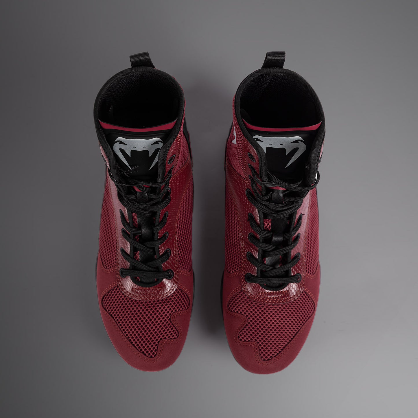 Venum Elite Boksschoenen - Bourgondisch/Zilver