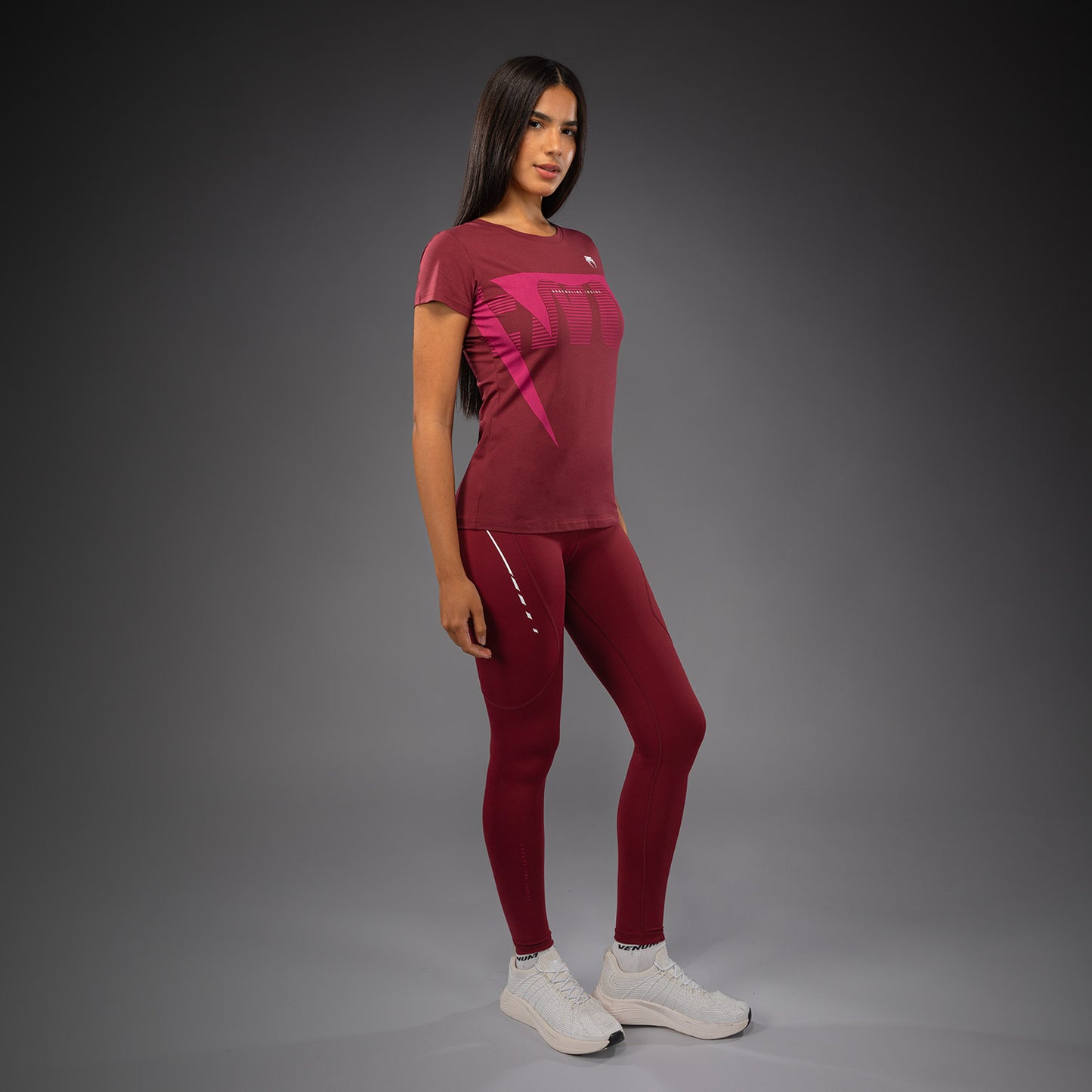Venum Adrenaline Dames T-shirt – Bordeaux/Roze