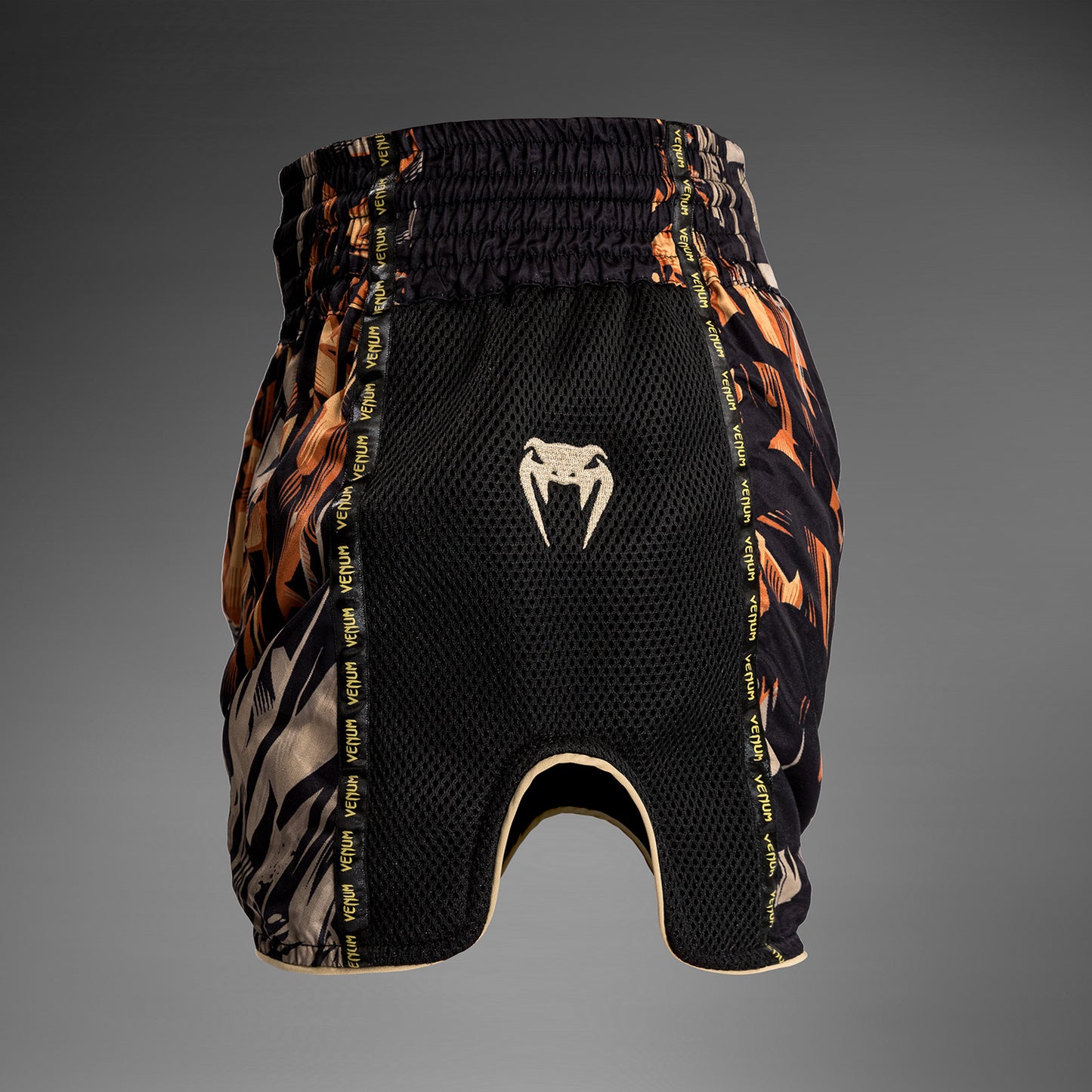 Venum Tiger Muay Thai Shorts - Zwart / Neon Oranje
