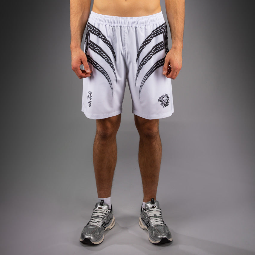 Venum x Mike Tyson Tiger Trainingsshorts - Optisch Wit/Diep Zwart