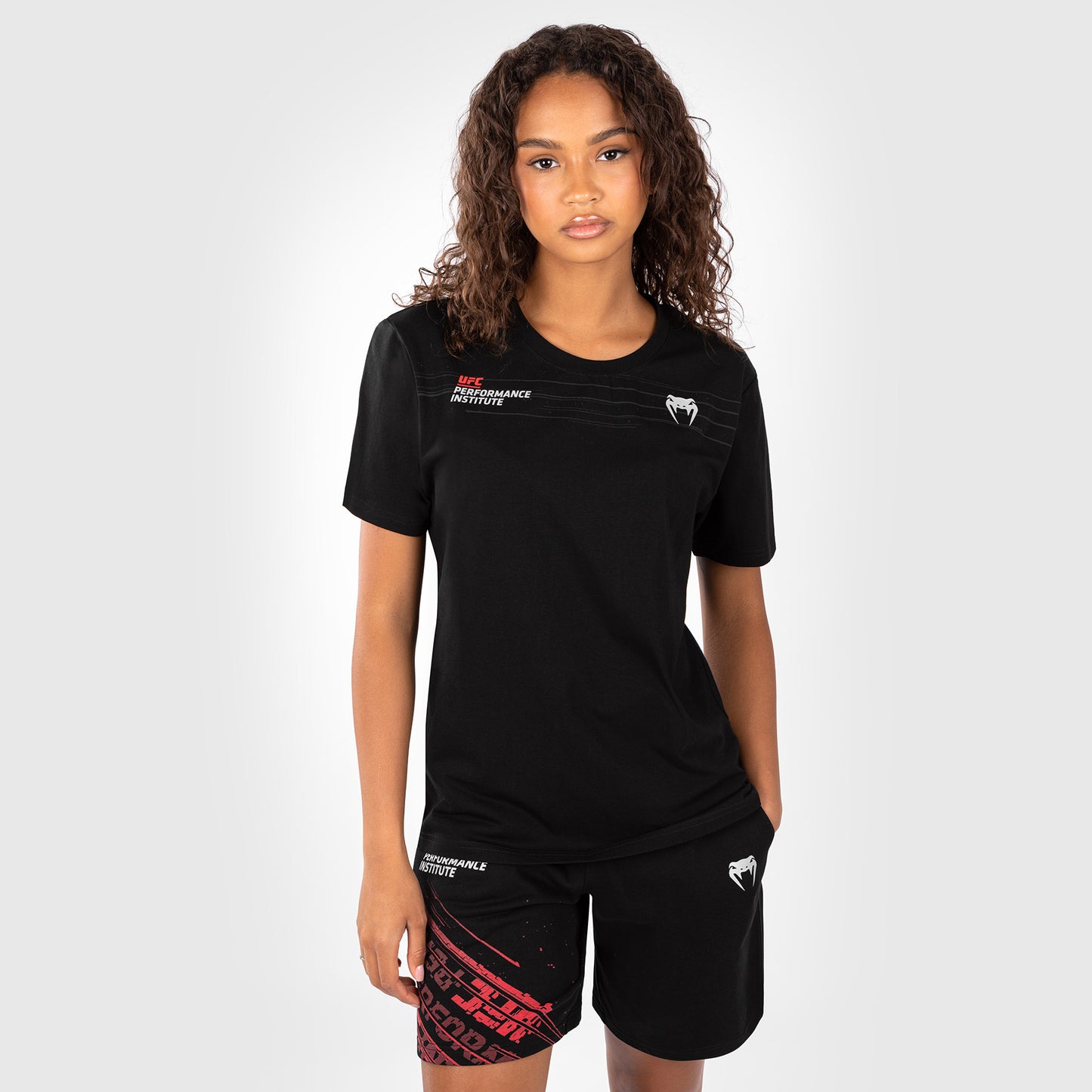 UFC Venum Performance Institute 2.0 Dames T-Shirt - Zwart/Rood