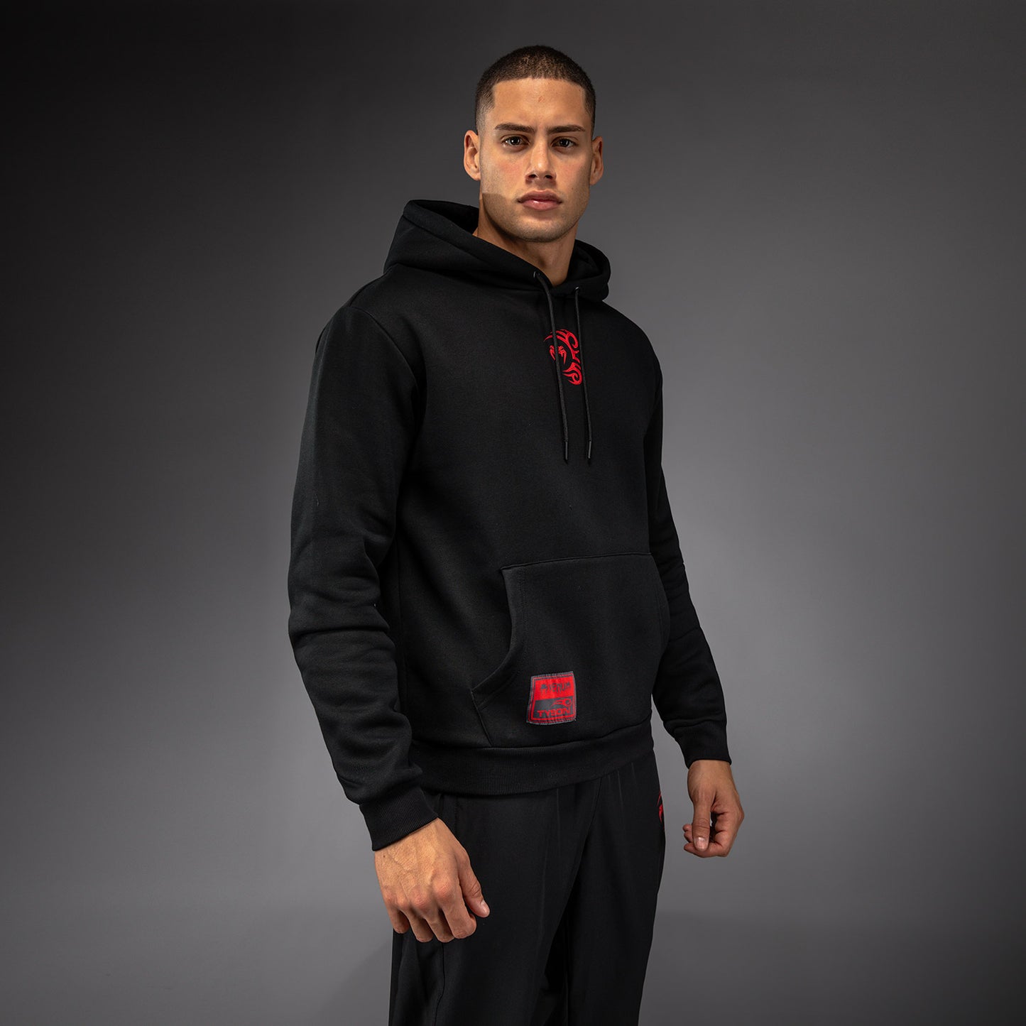 Venum x Mike Tyson Tiger Hoodie - Diep Zwart/Intens Rood