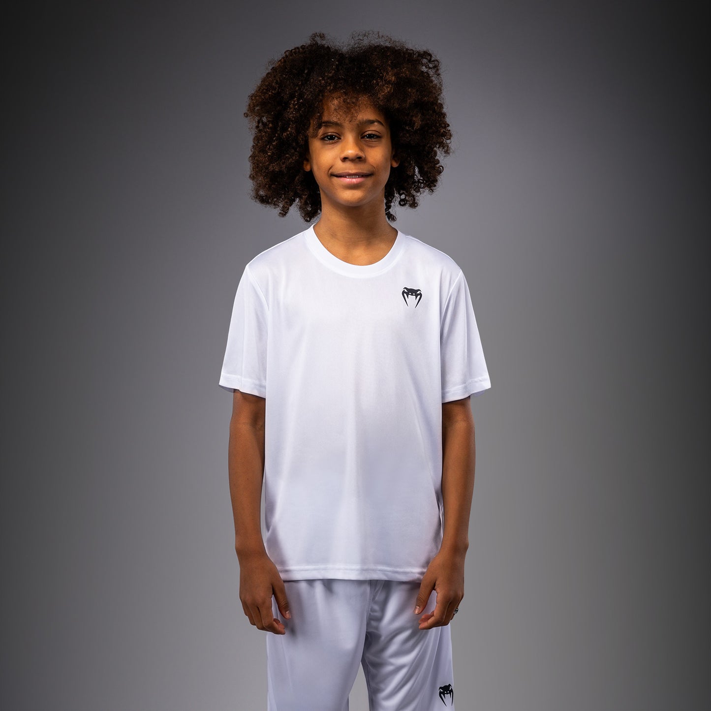 Venum Lineup T-shirt met korte mouwen voor jeugd - Wit/Zwart