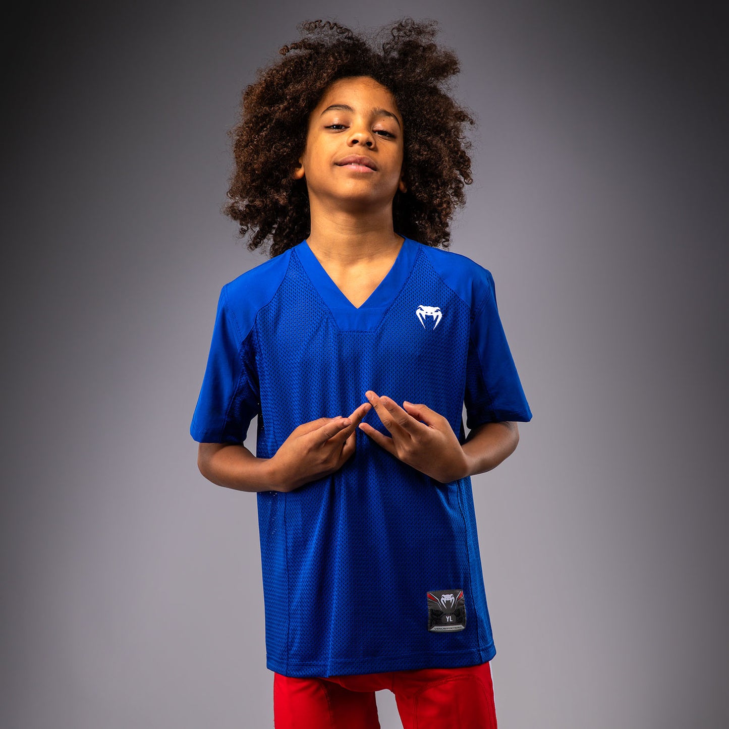 Venum Elite Football Voetbalshirt met korte mouwen voor kinderen - Koningsblauw