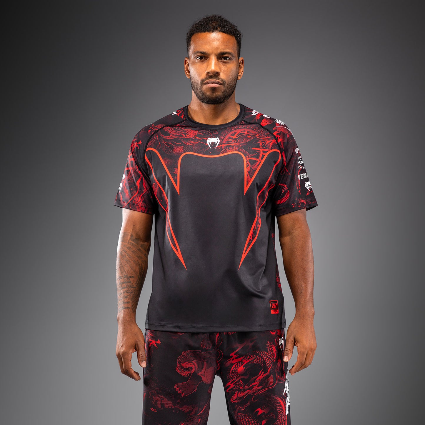 Venum 20th Anniversary Dry-Tech T-shirt - Zwart/Rood