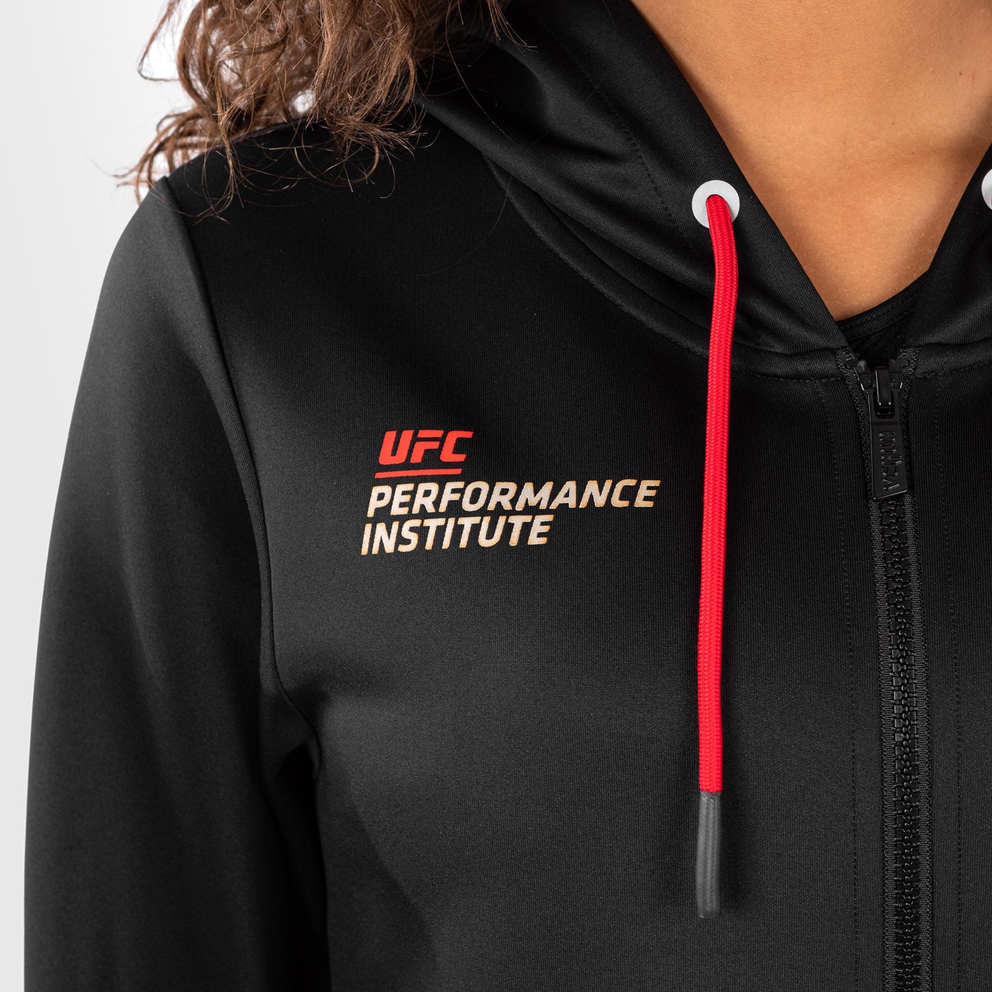 UFC Venum Performance Institute 2.0 Zip Hoodie voor Dames - Zwart/Rood