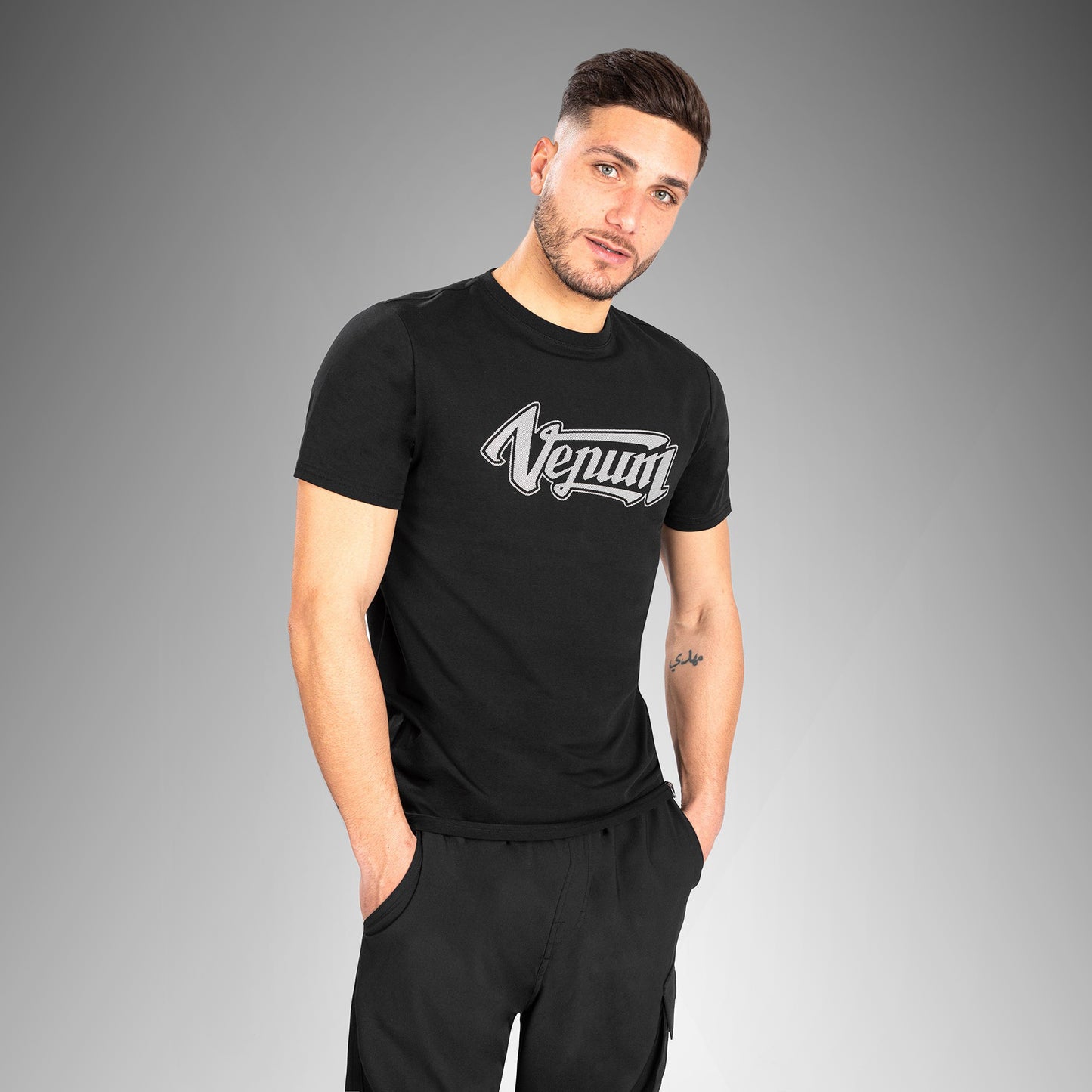 Venum Absolute 2.0 T-shirt Aangepaste pasvorm - Zwart/Zilver