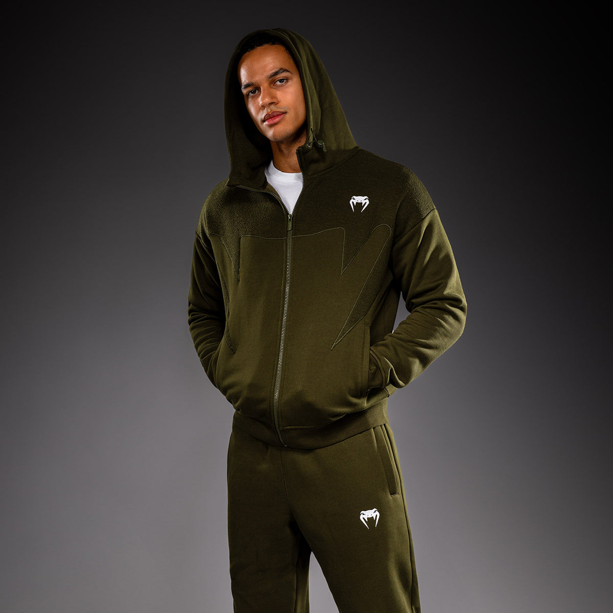 Venum Attack Fleece & Weave Trainingsjack - Kaki