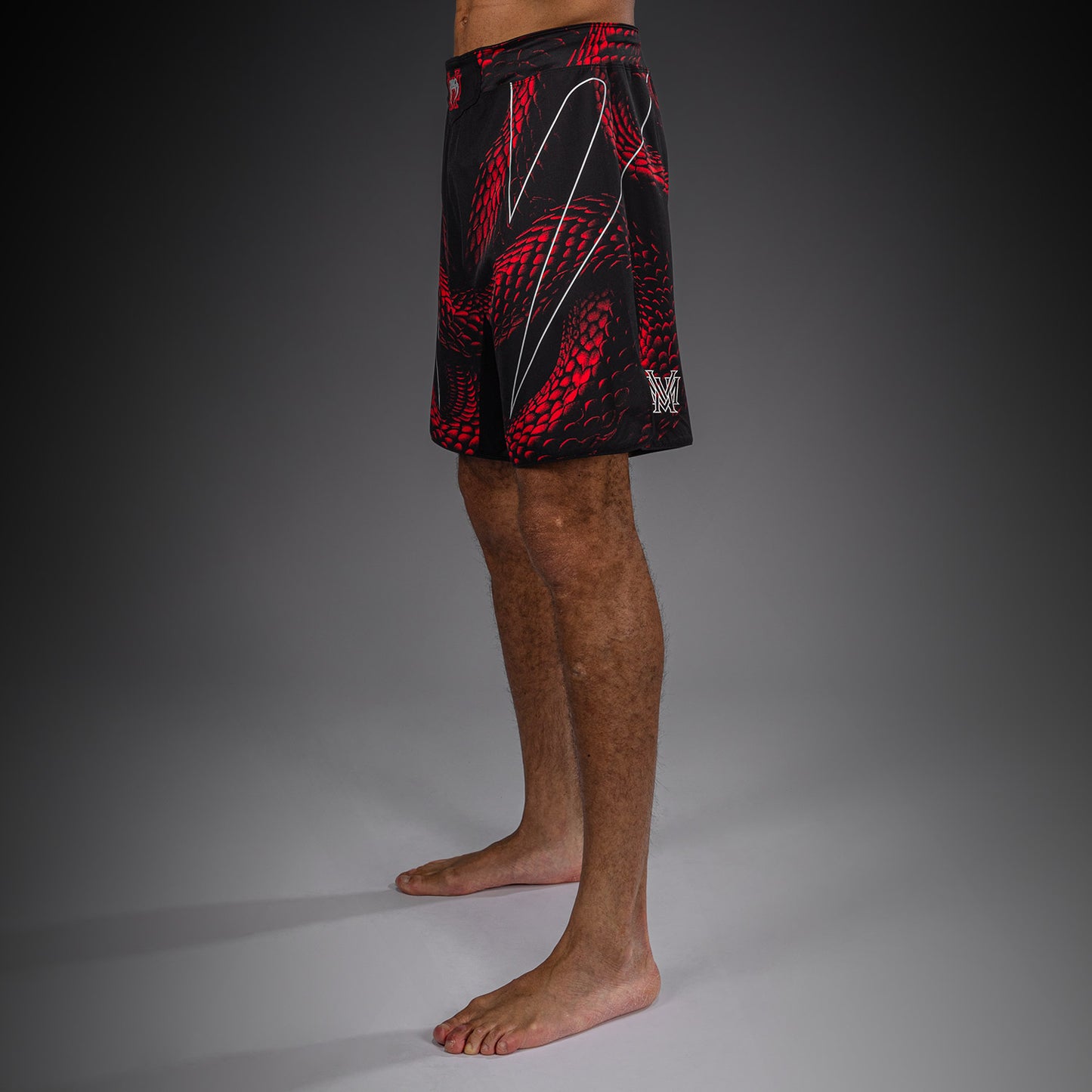 Venum Matupa Fightshorts - Zwart/Rood/Zilver