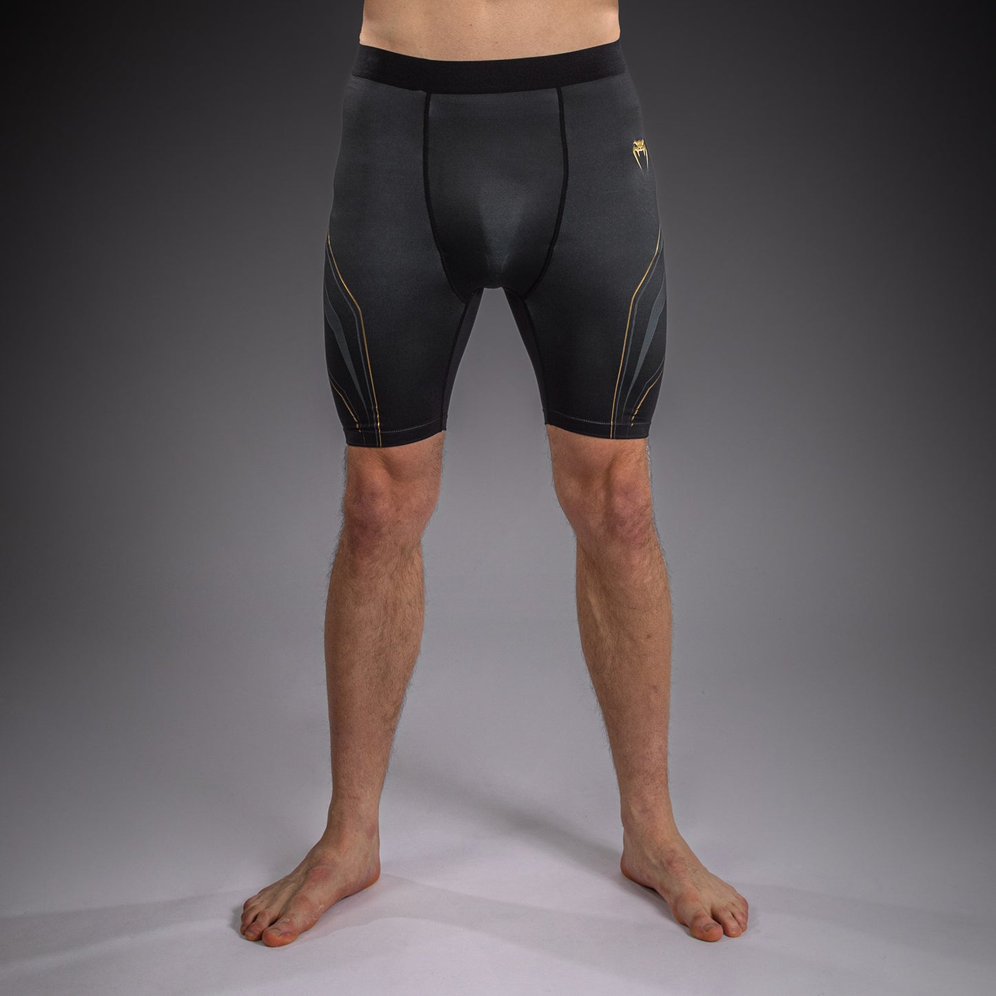 Venum Streamline Compressieshort – Zwart/Goud