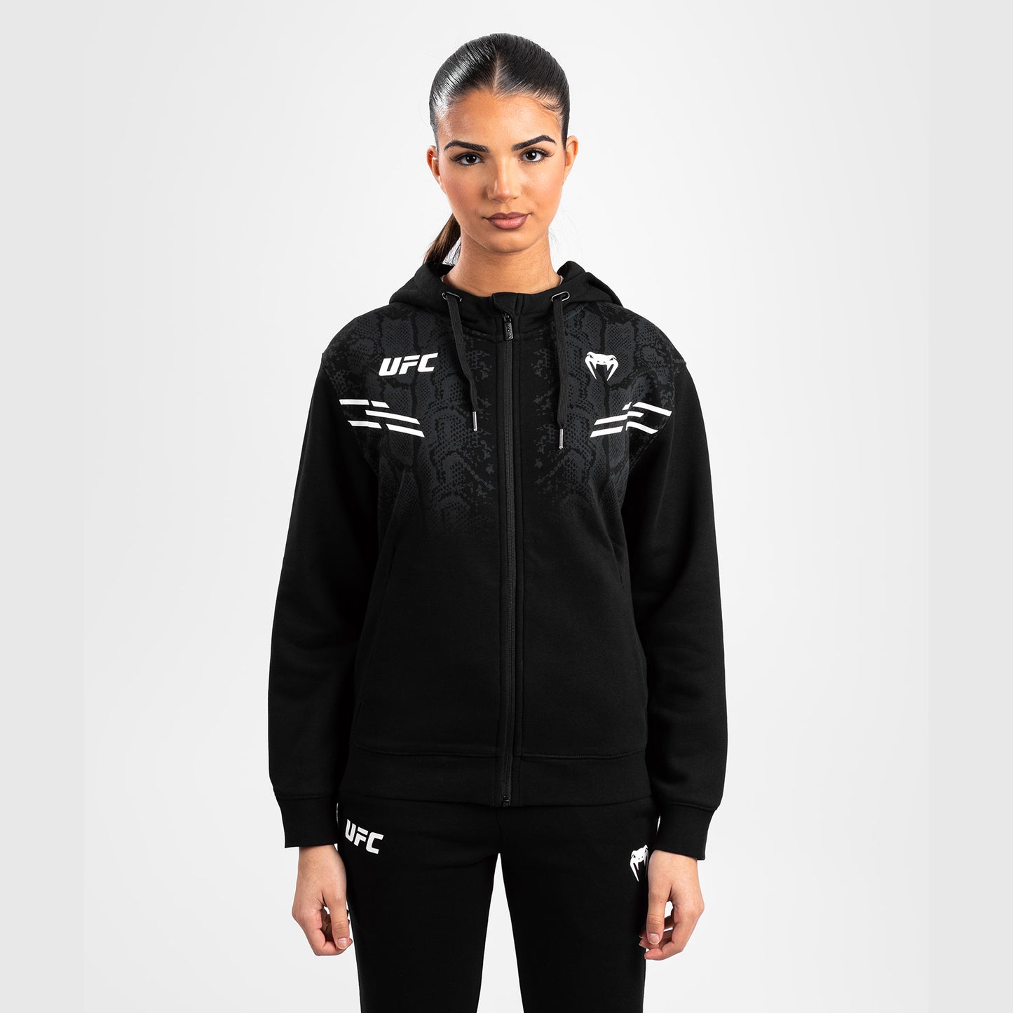 UFC Adrenaline by Venum Replica Hoodie met rits voor Dames - Zwart