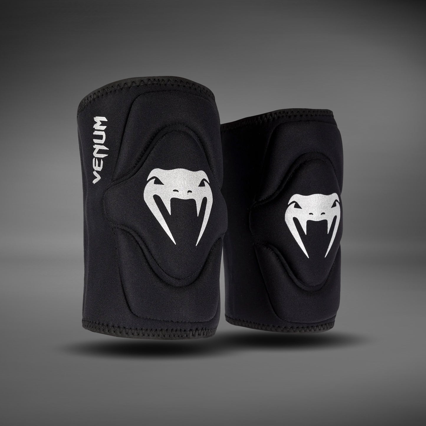 Venum Kontact Lycra/Gel Knee Pads - Zwart