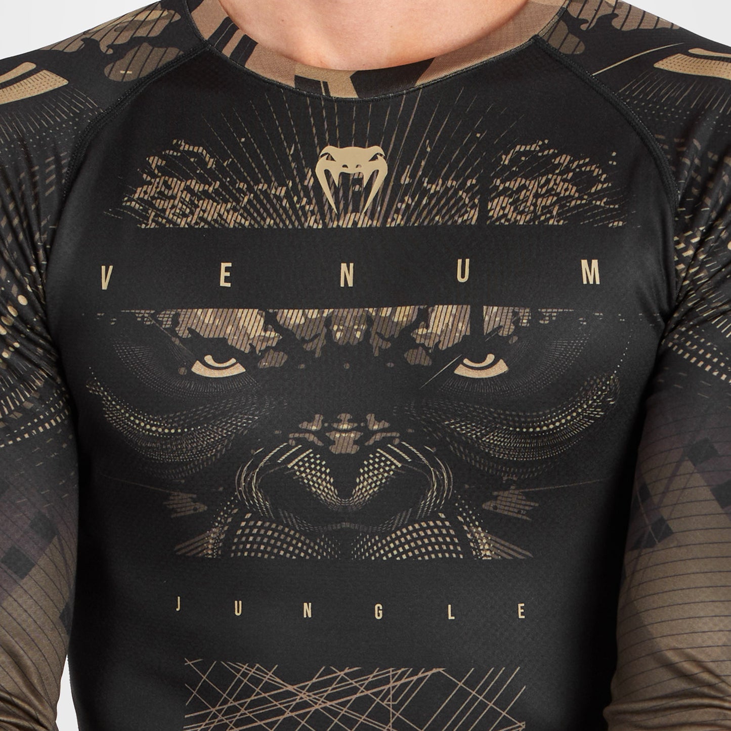 Venum Gorilla Jungle Rashguard Lange Mouwen - Zwart/Zand