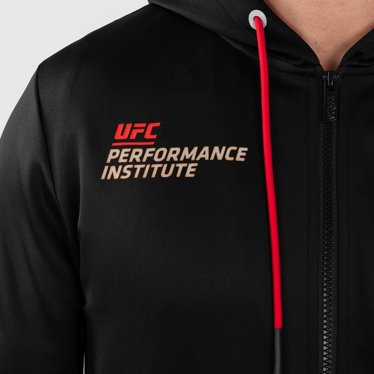 UFC Venum Performance Institute 2.0 Heren Zip Hoodie - Zwart/Rood