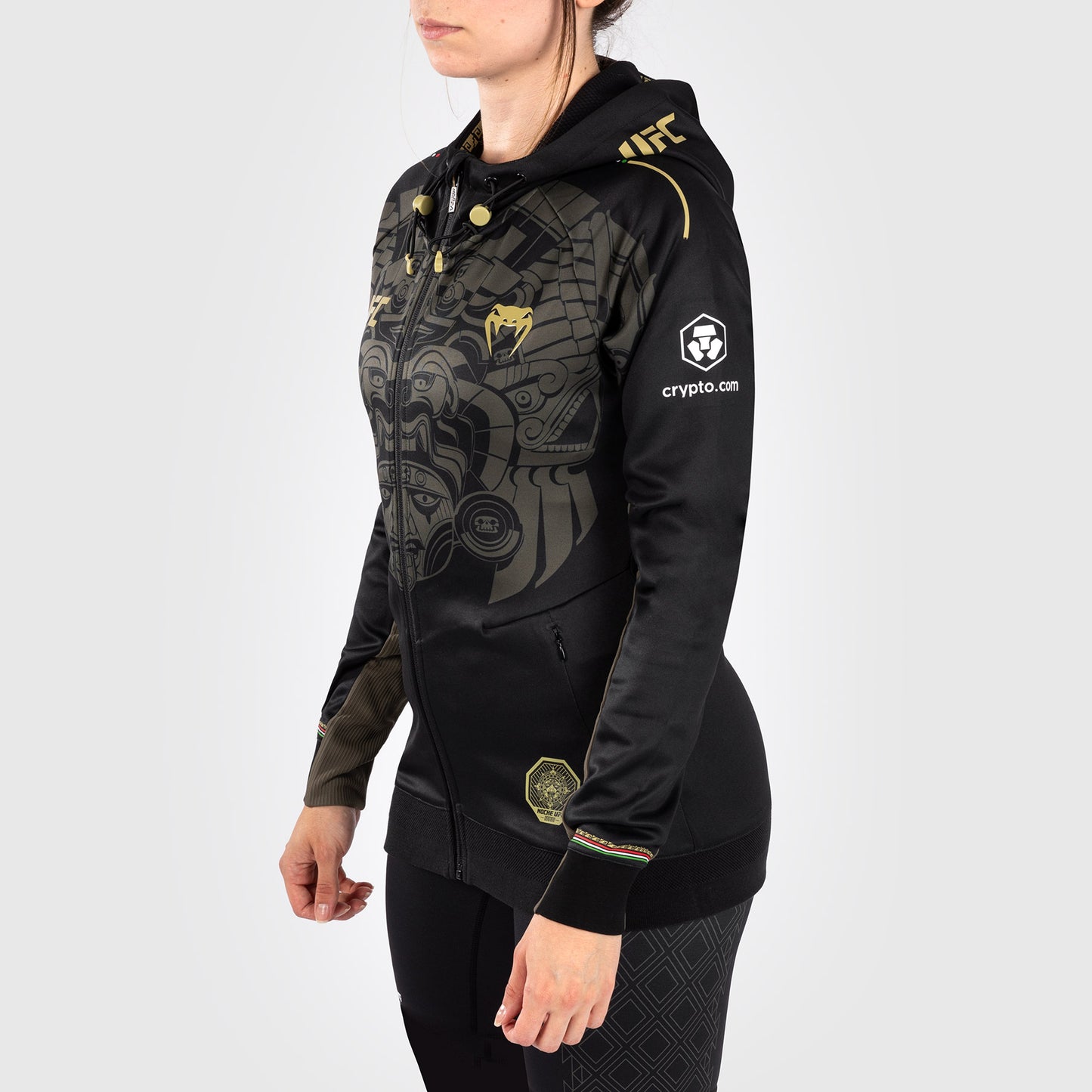 Noche UFC by Venum Authentic Fight Night Walkout-hoodie voor dames - zwart