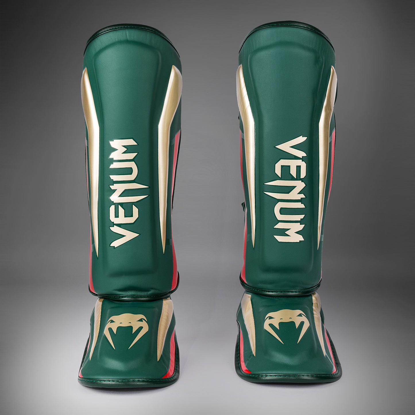 Venum Elite Scheenbeschermers - Groen - Speciale Editie