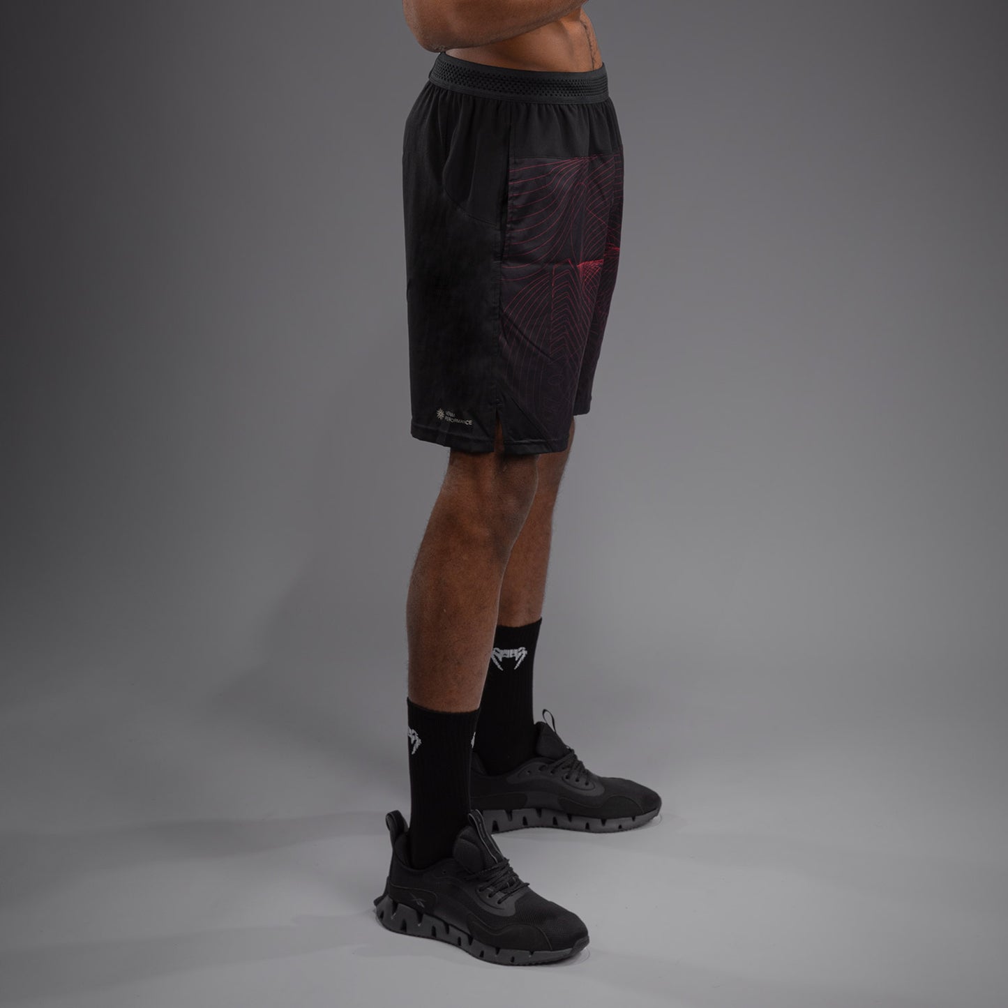 Venum G-Fit Air Trainingsbroek Heren - Diepzwart / Vuurrood
