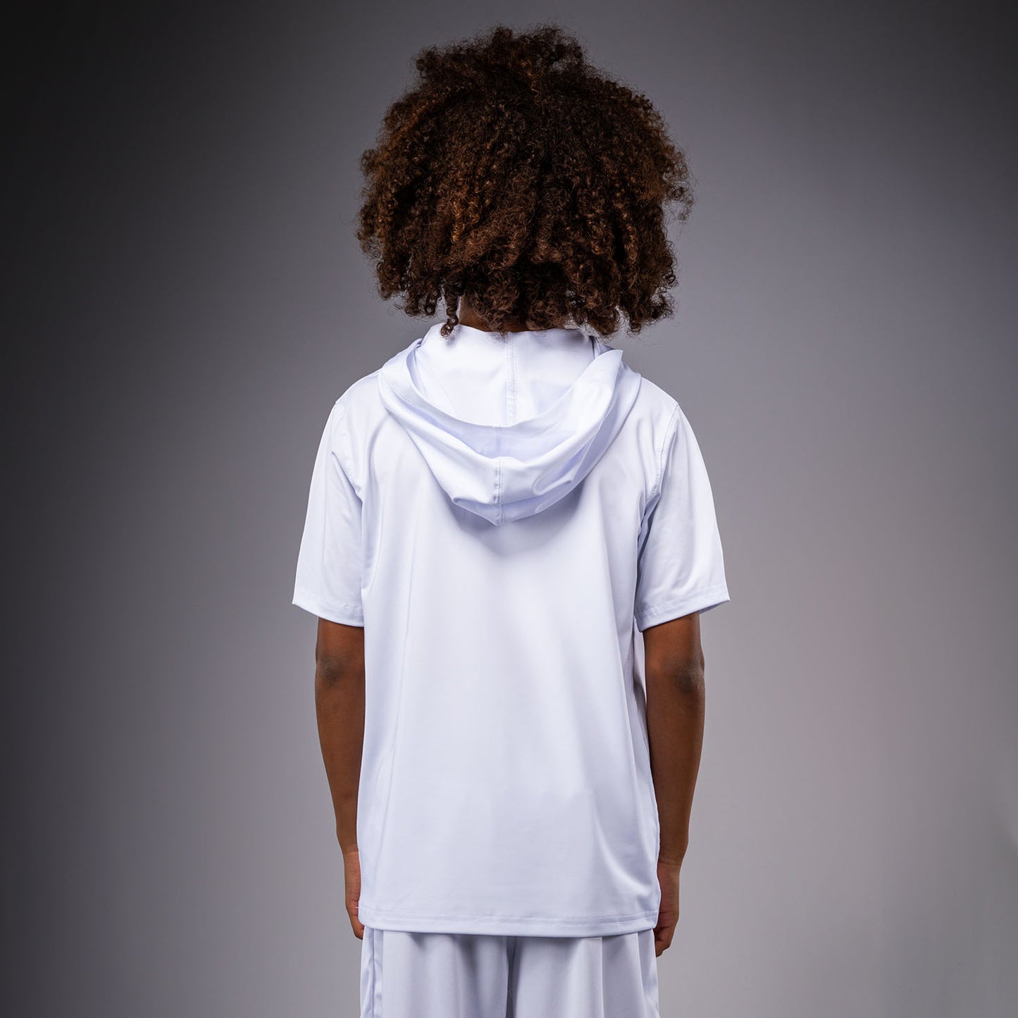 Venum Elite Dry-Tech Hoodie met korte mouwen voor kinderen - Wit