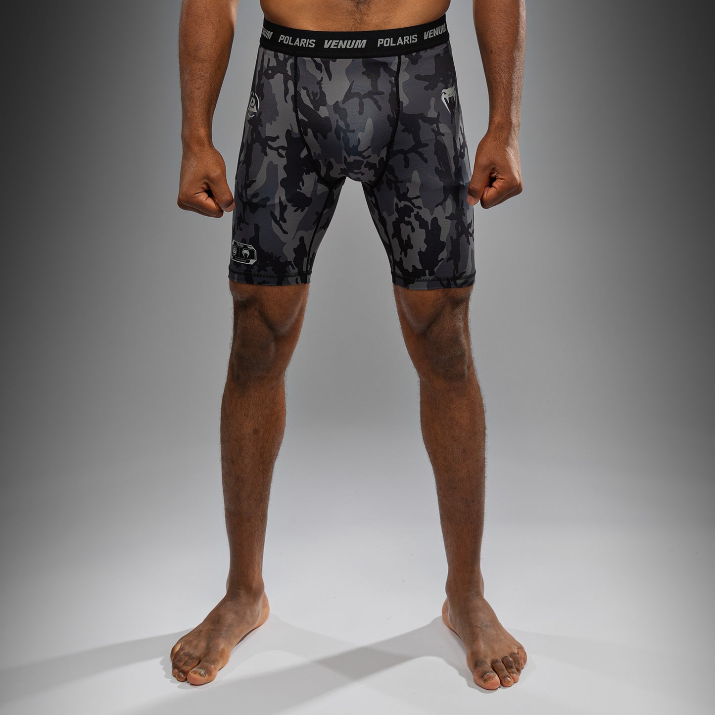 Venum x Polaris Vale Tudo Shorts - Zwart/Storm Grijs