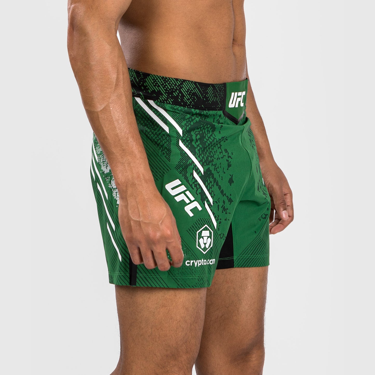 UFC Adrenaline by Venum Gepersonaliseerd Authentic Fight Night Heren Kort Gevecht - Korte Pasvorm - Groen