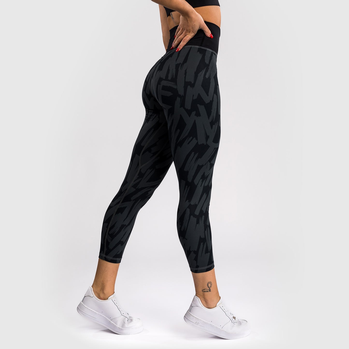 Venum Graffiti Leggings voor Vrouwen - Volledige Lengte - Urban Houtskool