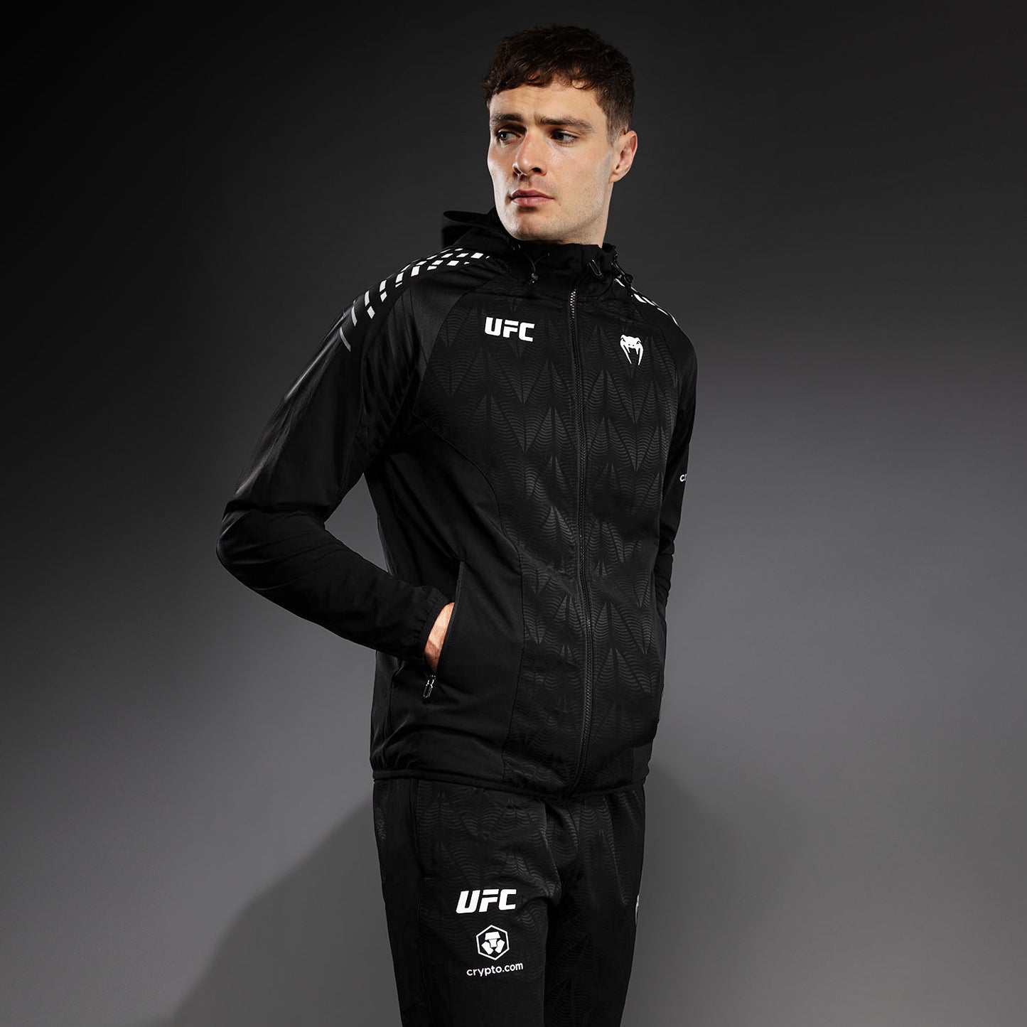 UFC Zenith by Venum Authentic Fight Night Walkout Hoodie Heren - Zwart