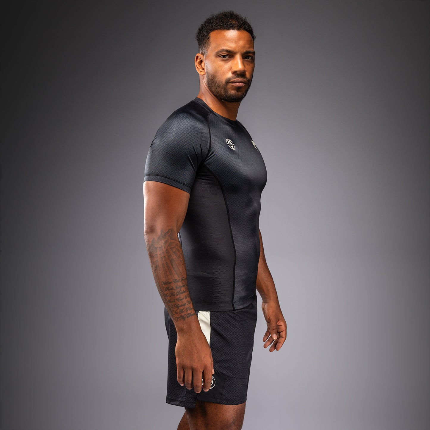 Venum x Roger Gracie Academy Rashguard met korte mouwen - Zwart