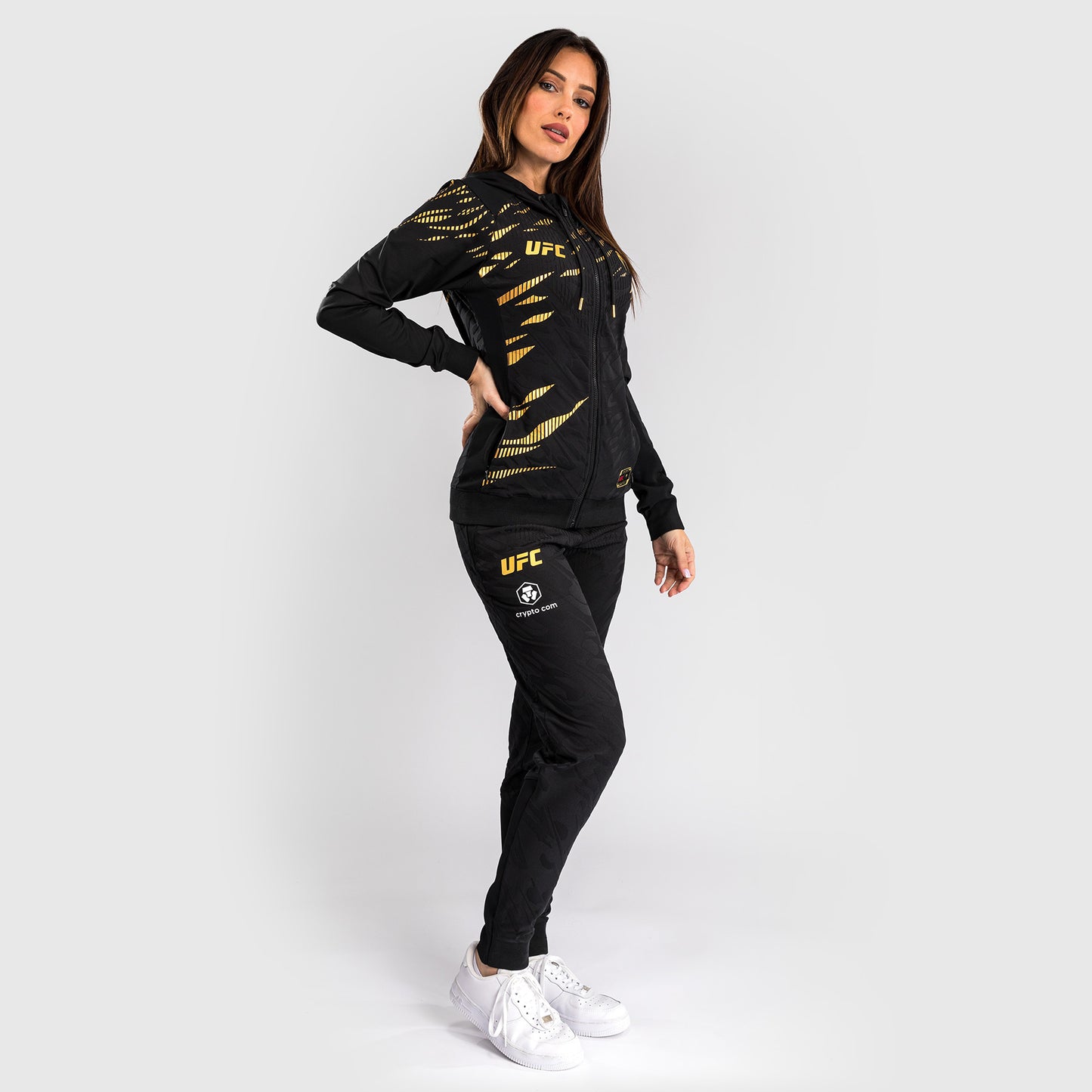 UFC Fusion by Venum Personalized Authentic Fight Night Hoodie voor Dames - Kampioen