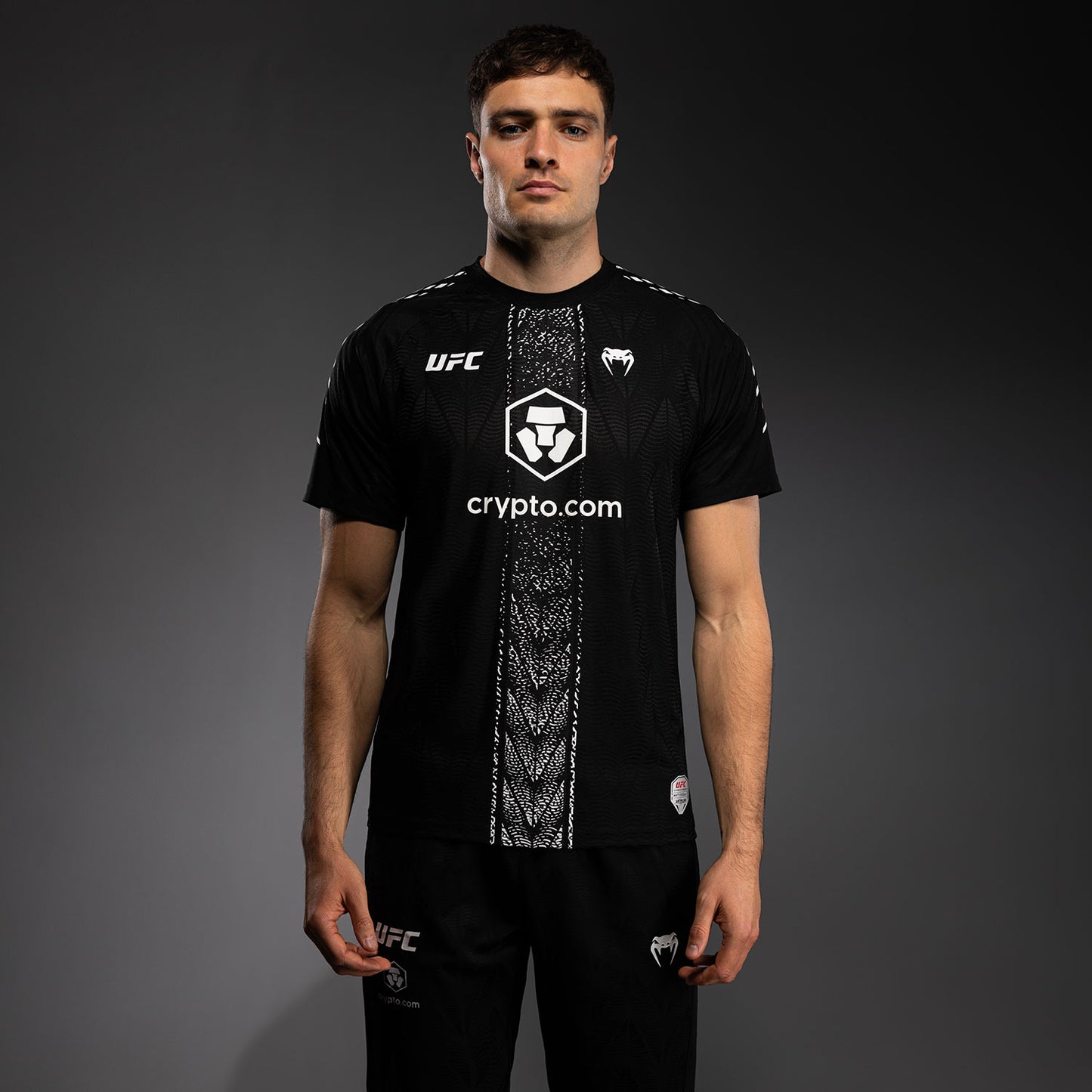 UFC Zenith by Venum Authentic Fight Night Officieel Walkout-shirt Heren - Zwart