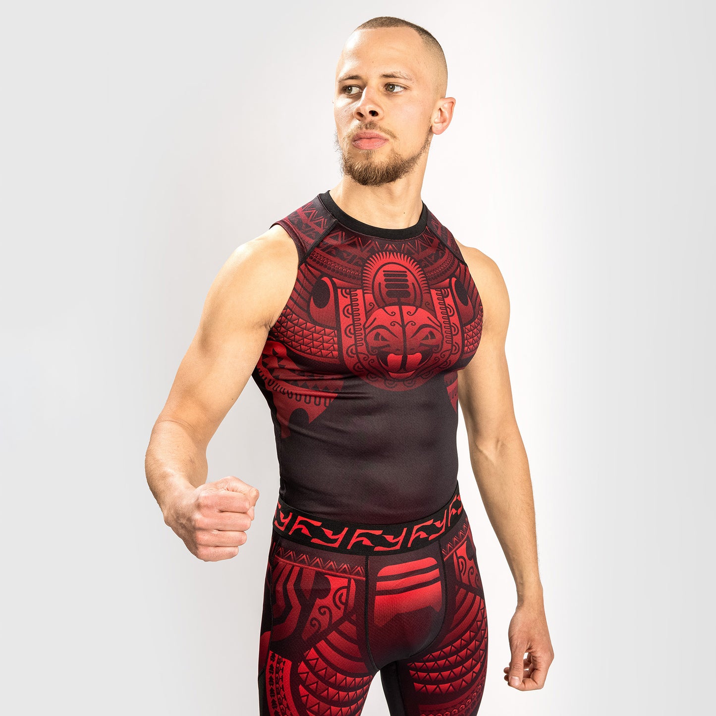 Venum Nakahi Rashguard Mouwloos - Zwart/Rood